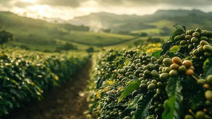 Coffee cherries at Konta Farm