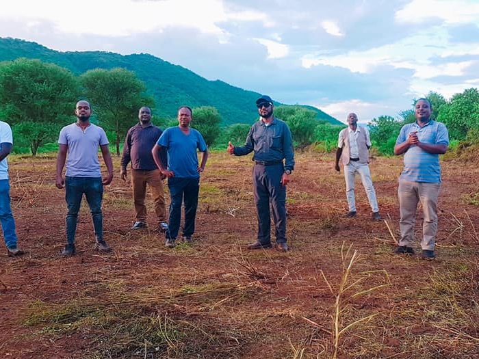 Survey of newly cleared land